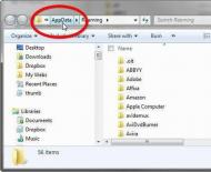 AppData: ano ang folder na ito?